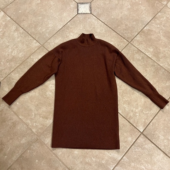 Abercrombie & Fitch Women’s Mock Neck Sweater Brown Dress Size XSP - Picture 1 of 7